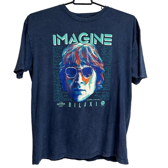 Hard Rock Cafe Other - John Lennon Imagine T-Shirt Hard Rock Cafe Biloxi Unisex Size XL